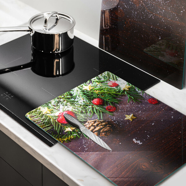 Glas Ceranfeldabdeckung Weihnachtsdekoration