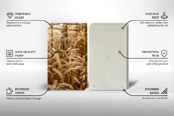 Glas Ceranfeldabdeckung Getreidefeld