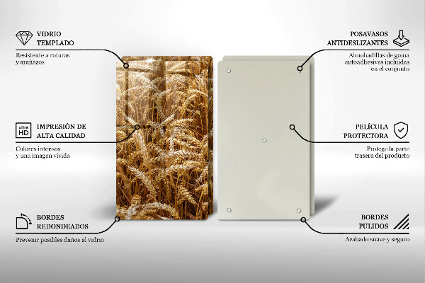 Glas Ceranfeldabdeckung Getreidefeld