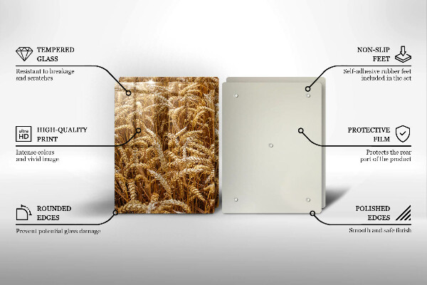 Glas Ceranfeldabdeckung Getreidefeld