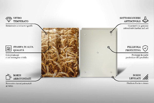 Glas Ceranfeldabdeckung Getreidefeld