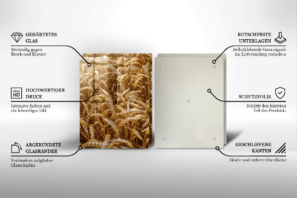 Glas Ceranfeldabdeckung Getreidefeld