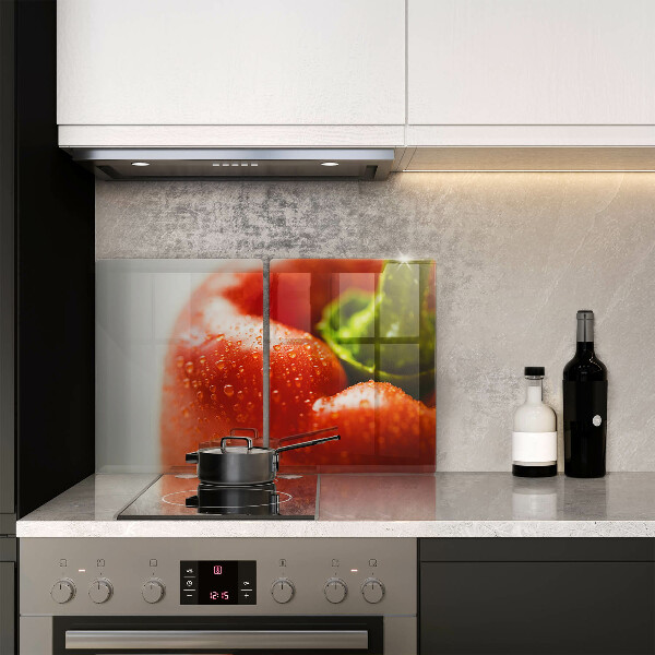 Glas Ceranfeldabdeckung Rote Paprika