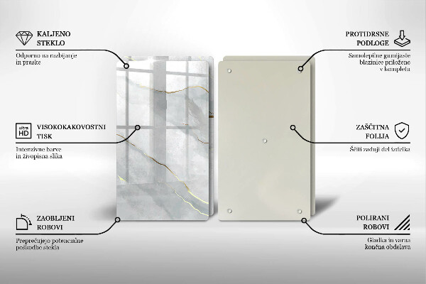 Glas Ceranfeldabdeckung Steinstruktur