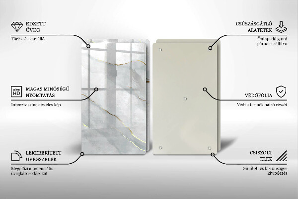 Glas Ceranfeldabdeckung Steinstruktur