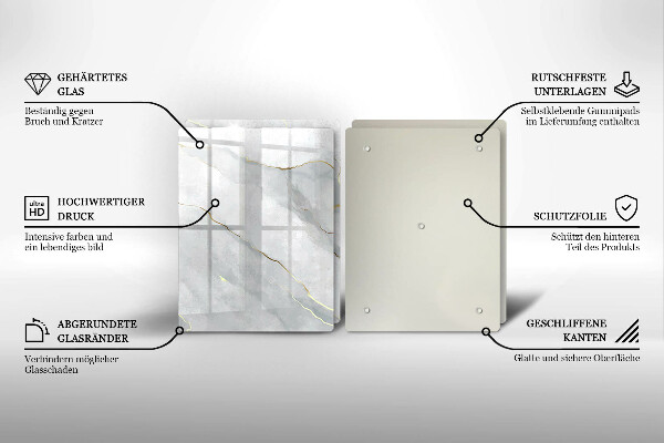 Glas Ceranfeldabdeckung Steinstruktur