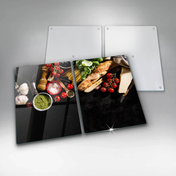 Glas Ceranfeldabdeckung Italienische Zutaten und Gewürze