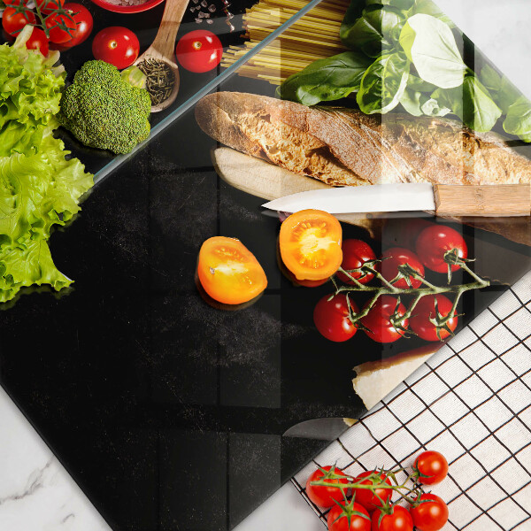 Glas Ceranfeldabdeckung Italienische Zutaten und Gewürze