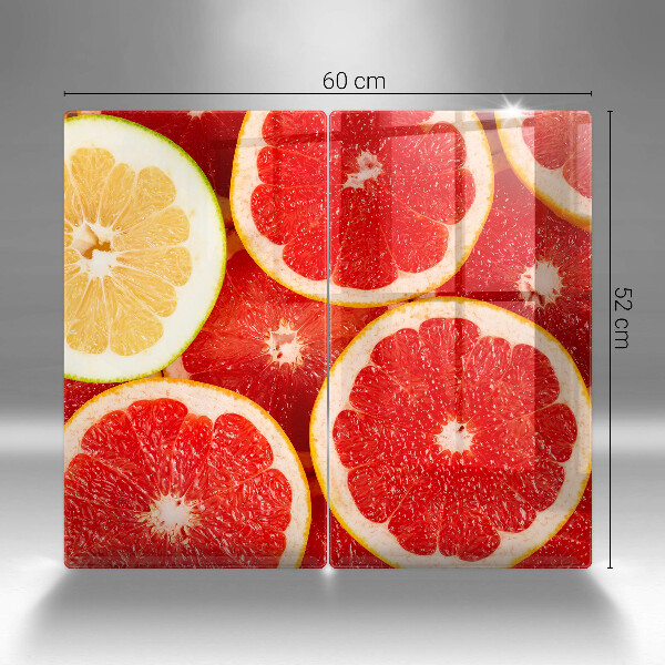 Glas Ceranfeldabdeckung Grapefruitscheiben