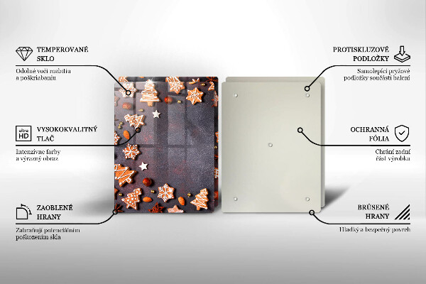 Glas Ceranfeldabdeckung Lebkuchenweihnachten