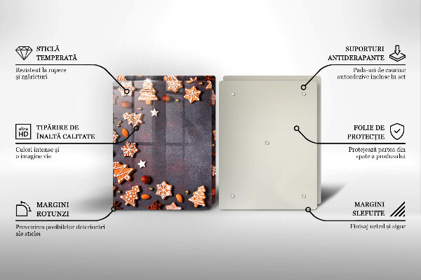 Glas Ceranfeldabdeckung Lebkuchenweihnachten