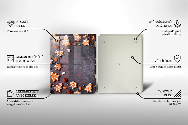 Glas Ceranfeldabdeckung Lebkuchenweihnachten
