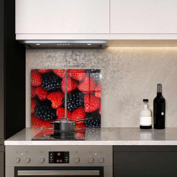 Glas Ceranfeldabdeckung Himbeeren und Brombeeren