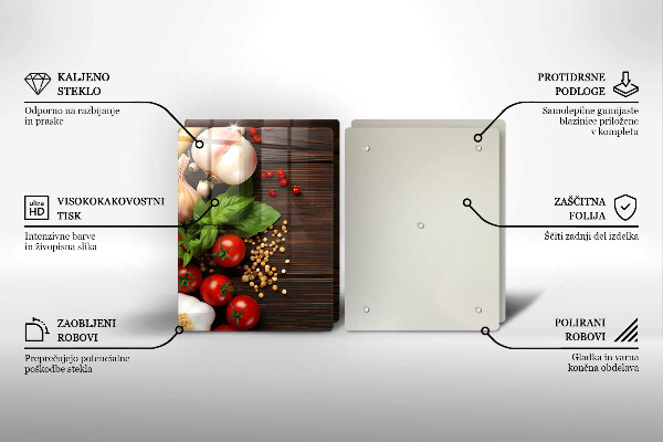 Glas Ceranfeldabdeckung Gemüse auf dem Tisch