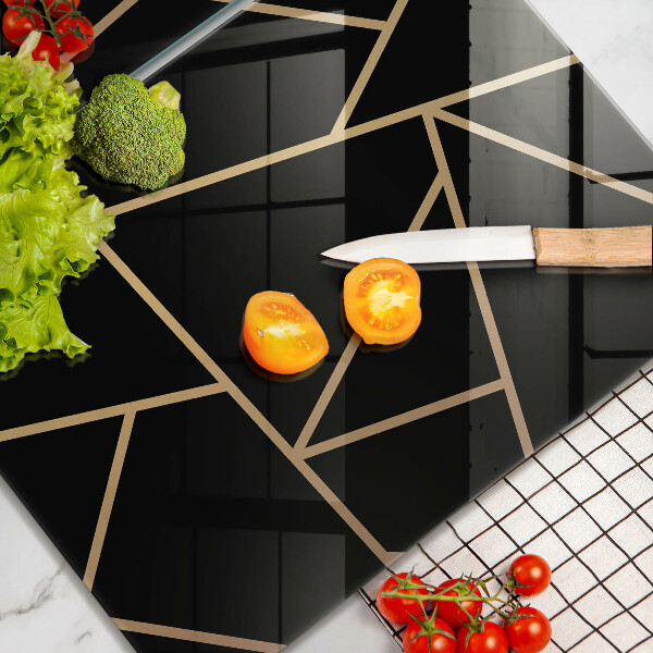 Glas Ceranfeldabdeckung Schwarze Abstraktion