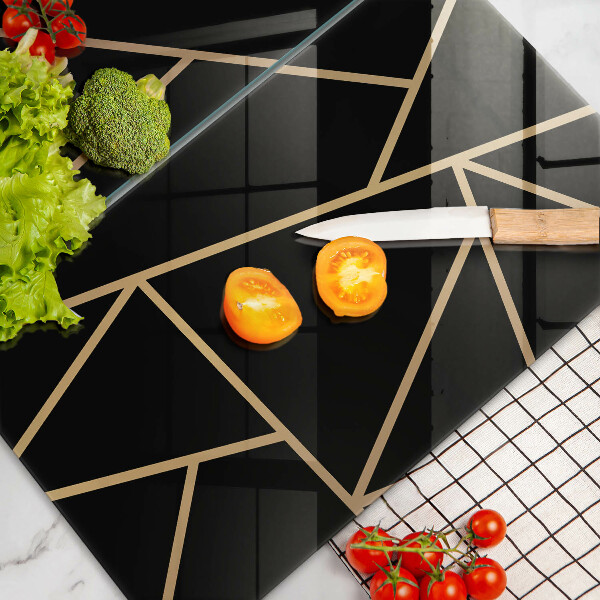 Glas Ceranfeldabdeckung Schwarze Abstraktion