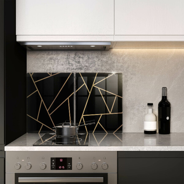 Glas Ceranfeldabdeckung Schwarze Abstraktion