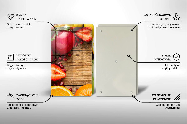 Glas Ceranfeldabdeckung Frisches Obst