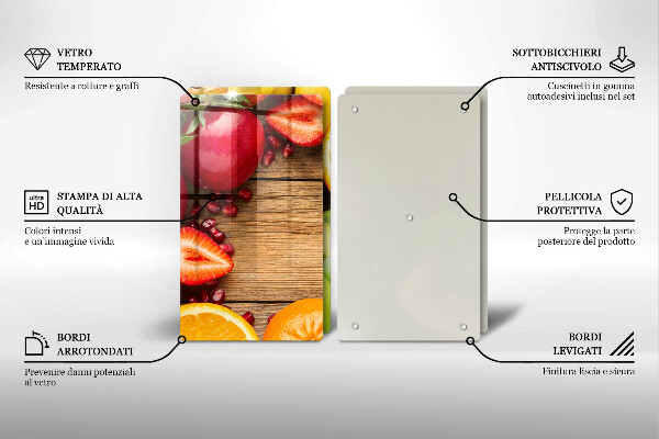 Glas Ceranfeldabdeckung Frisches Obst