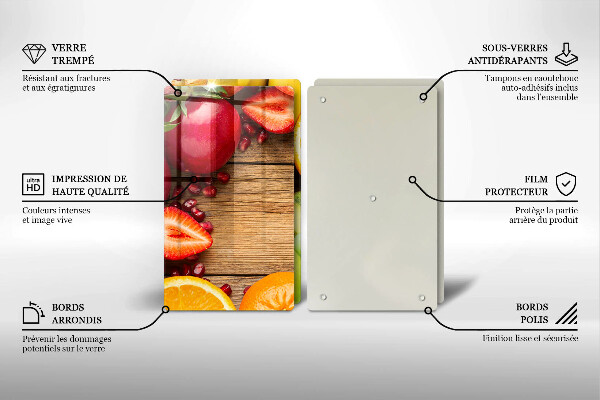 Glas Ceranfeldabdeckung Frisches Obst