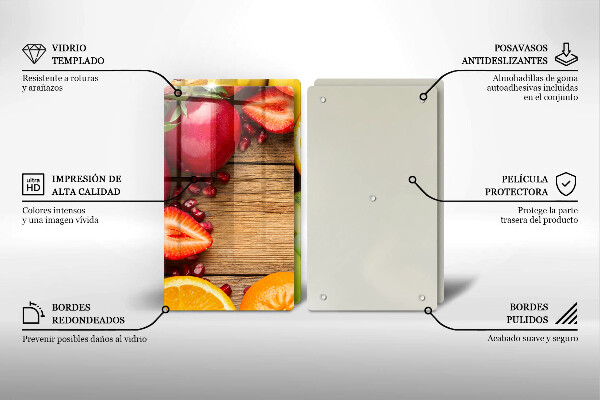 Glas Ceranfeldabdeckung Frisches Obst