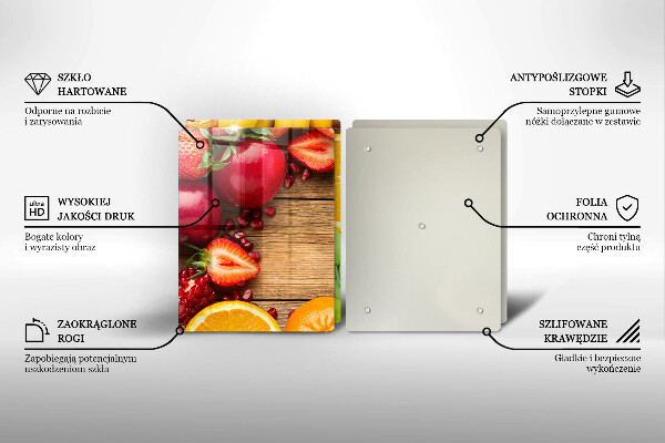 Glas Ceranfeldabdeckung Frisches Obst