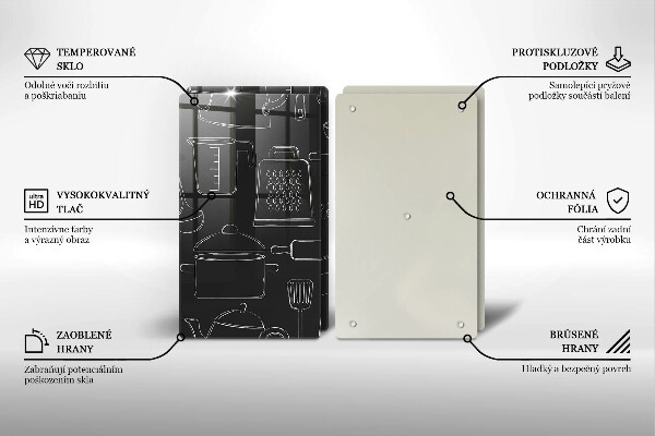 Glas Ceranfeldabdeckung Cartoon-Küchenzubehör