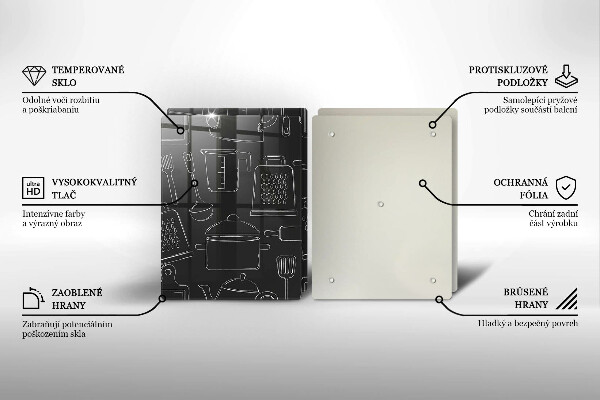 Glas Ceranfeldabdeckung Cartoon-Küchenzubehör