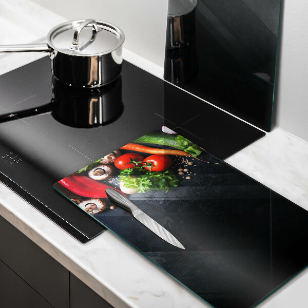 Glas Ceranfeldabdeckung Buntes Gemüse