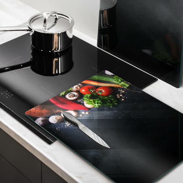 Glas Ceranfeldabdeckung Buntes Gemüse