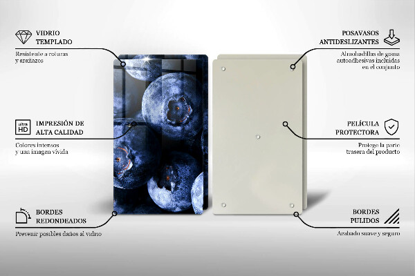Glas Ceranfeldabdeckung Nahaufnahme von Beeren