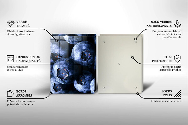 Glas Ceranfeldabdeckung Nahaufnahme von Beeren