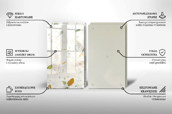Glas Ceranfeldabdeckung Fallende Blätter