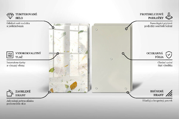 Glas Ceranfeldabdeckung Fallende Blätter