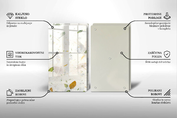 Glas Ceranfeldabdeckung Fallende Blätter