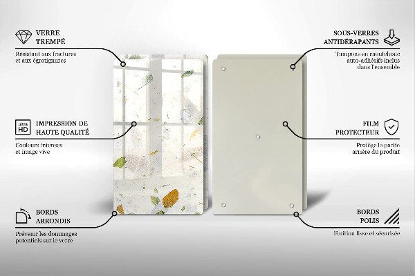 Glas Ceranfeldabdeckung Fallende Blätter