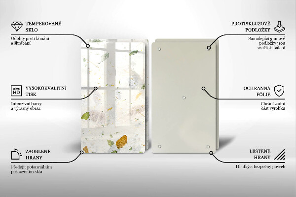 Glas Ceranfeldabdeckung Fallende Blätter