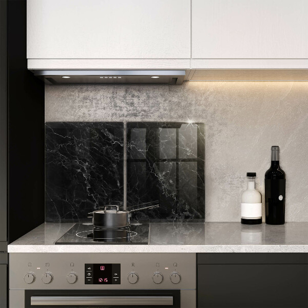 Glas Herdabdeckplatte Eleganter Marmor
