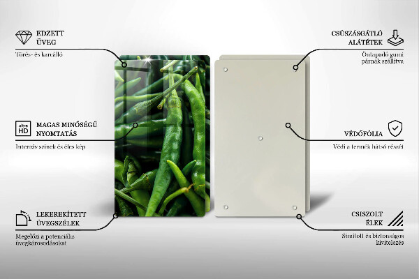 Glas Ceranfeldabdeckung Erbsenschoten