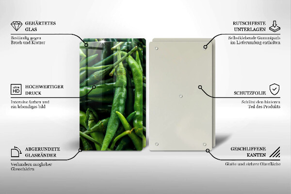 Glas Ceranfeldabdeckung Erbsenschoten