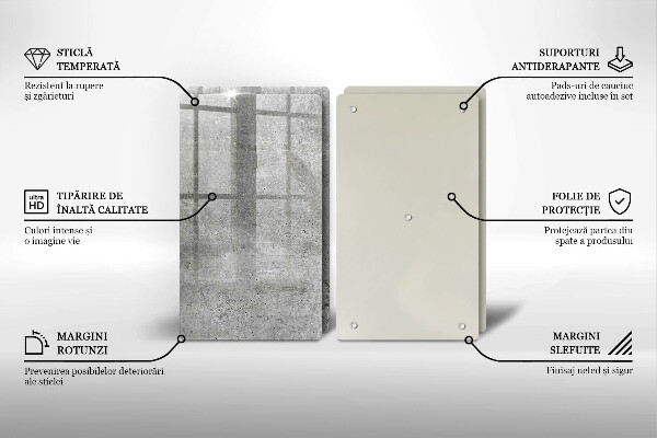 Glas Ceranfeldabdeckung Betonstruktur
