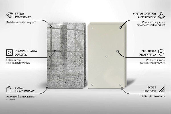 Glas Ceranfeldabdeckung Betonstruktur