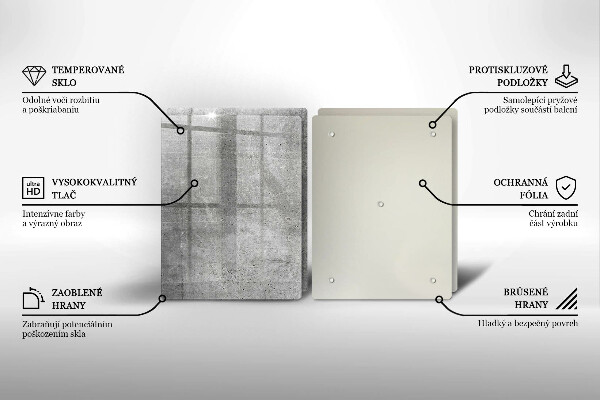 Glas Ceranfeldabdeckung Betonstruktur