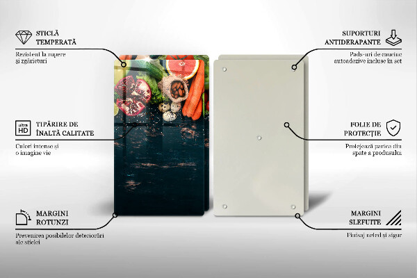 Glas Ceranfeldabdeckung Früchte und Gemüse