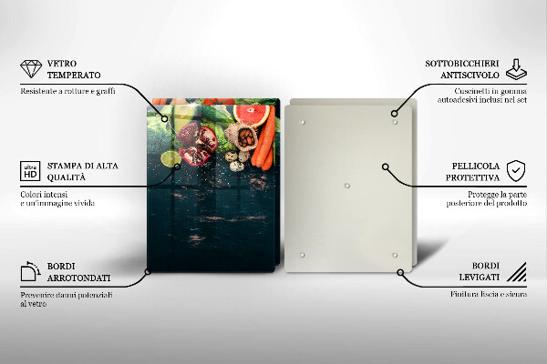 Glas Ceranfeldabdeckung Früchte und Gemüse