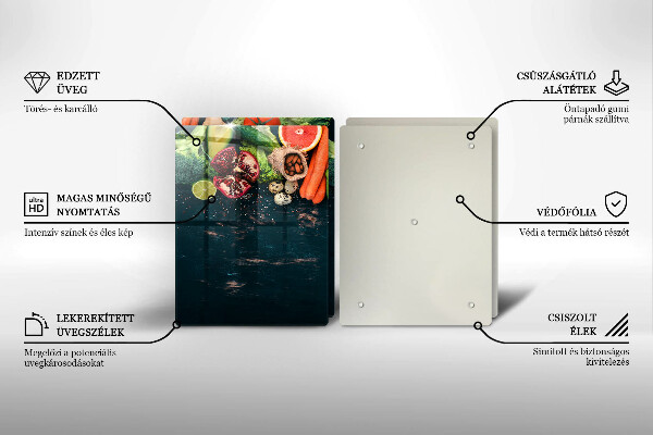 Glas Ceranfeldabdeckung Früchte und Gemüse