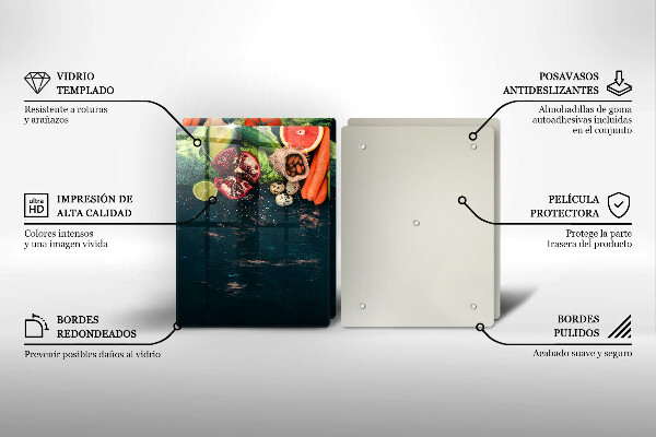 Glas Ceranfeldabdeckung Früchte und Gemüse