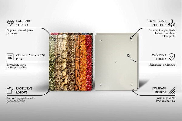 Glas Ceranfeldabdeckung Bunte Gewürze