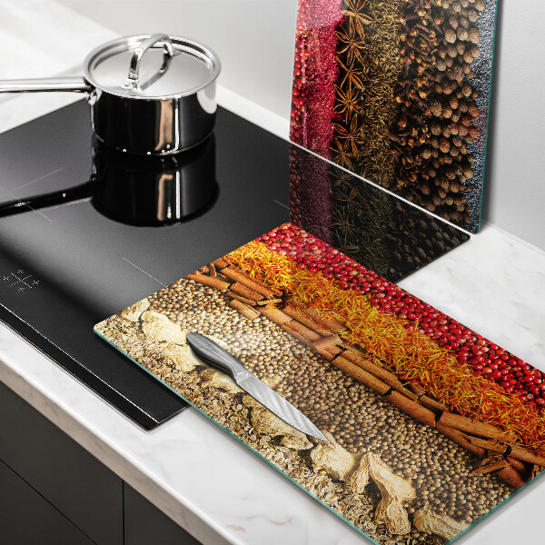 Glas Ceranfeldabdeckung Bunte Gewürze