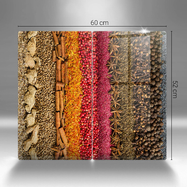 Glas Ceranfeldabdeckung Bunte Gewürze